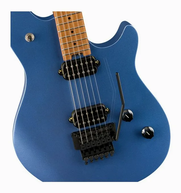 Evh Wolfgang Standard PELHAM BLUE, selettore pickup e jack di uscita