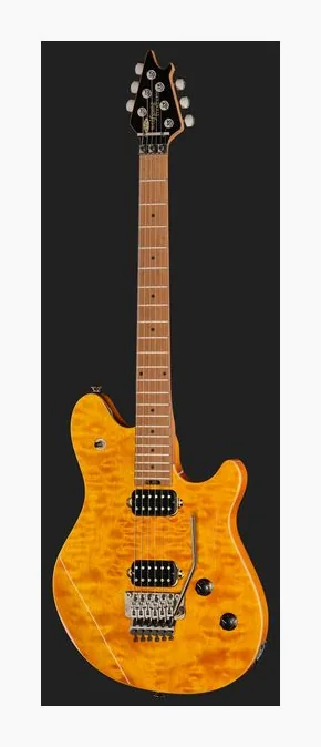 Evh Wolfgang WG Std QM TA, manico e tastiera visti di lato