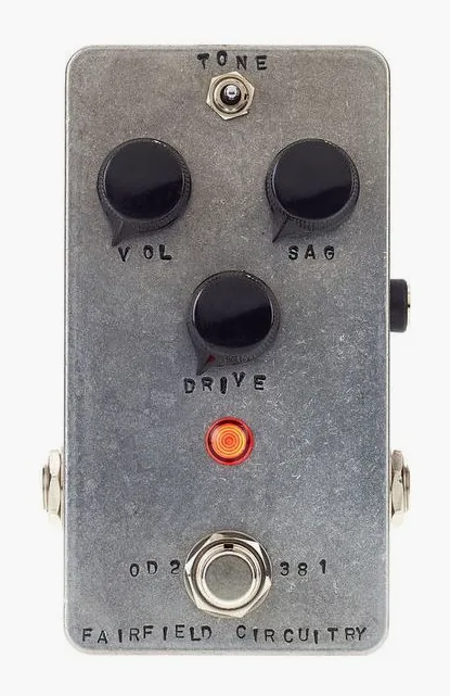 Fairfield Circuitry The Barbershop Overdrive, ingressi e uscite laterali