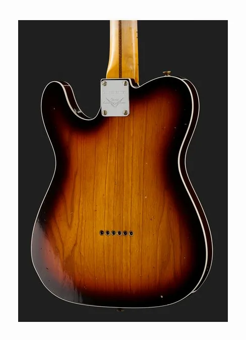 Fender 50s Tele Custom C3CS Relic, corpo e verniciatura in primo piano
