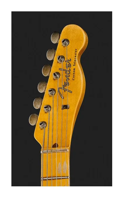 Fender 50s Tele Custom C3CS Relic, paletta con meccaniche e logo