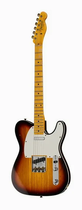 Fender 50s Tele Custom C3CS Relic in primo piano frontale