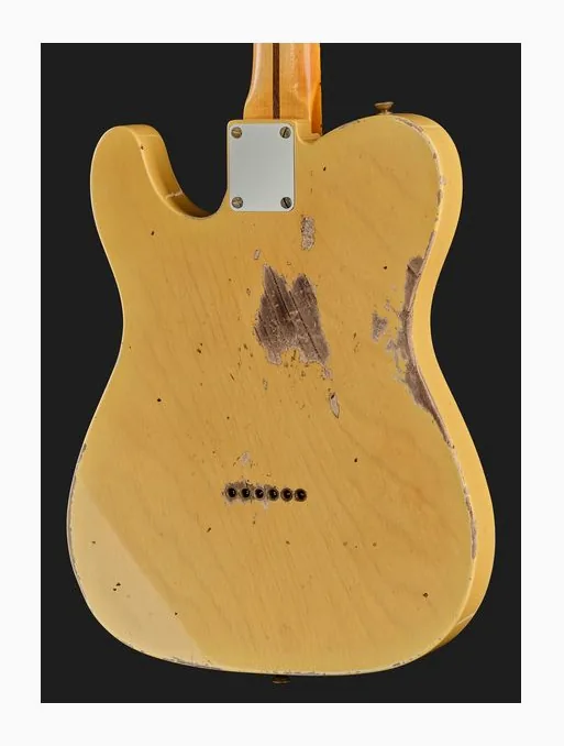 Fender 51 Nocaster Heavy Relic ANB, paletta con meccaniche e logo