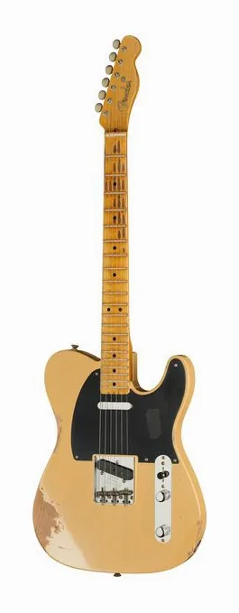 Fender 51 Nocaster Relic NBL MN fotografato frontalmente