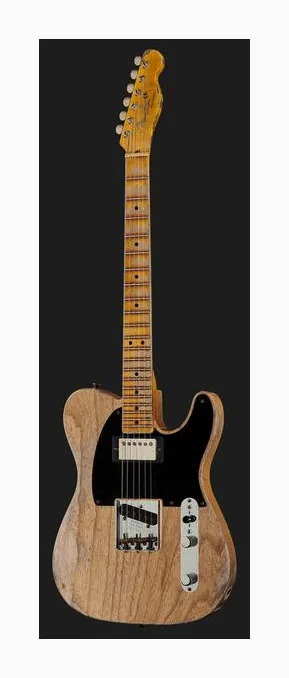 Fender 51 Tele HS AN Super Hvy Relic, paletta con meccaniche e logo