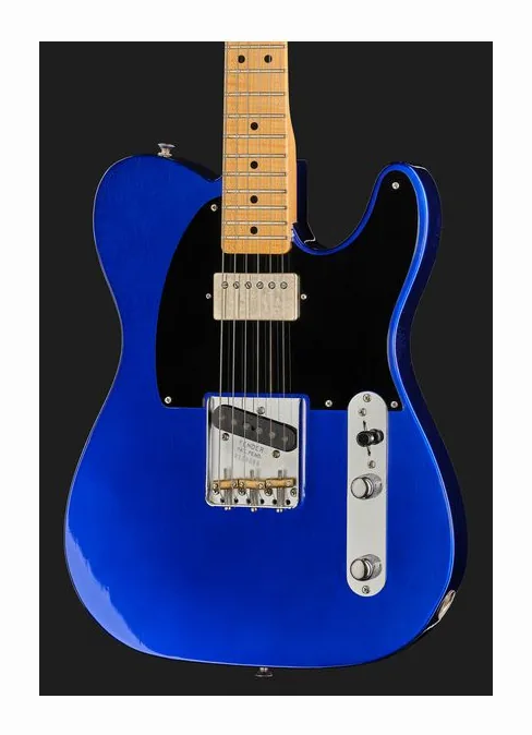 Fender 52 Tele Closet Classic Cobalt, manico e tastiera visti di lato