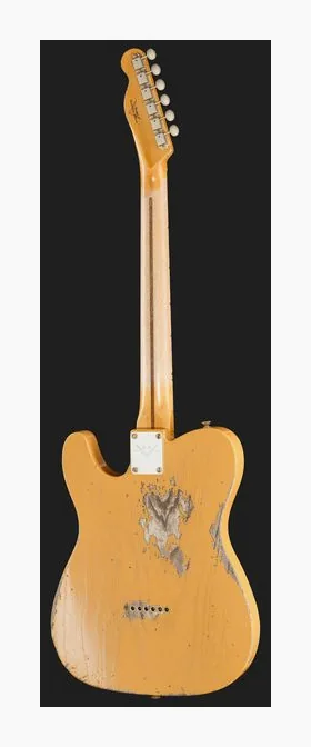 Fender 52 Tele ANB Heavy Relic, profilo laterale del corpo