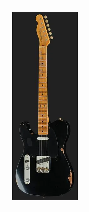 Fender 52 Tele Black Relic LH, capotasto e prime posizioni della tastiera