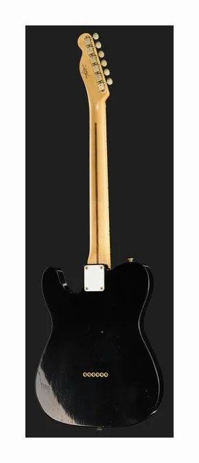Fender 52 Tele BLK Journeyman Relic, capotasto e prime posizioni della tastiera