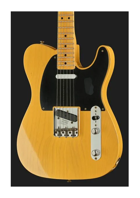 Fender 52 Tele BTB JM Relic MN, manico e tastiera visti di lato