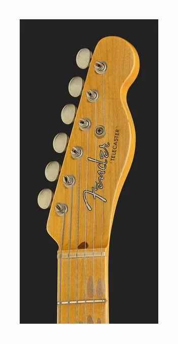 Fender 52 Tele BTB JM Relic MN, manico e tastiera visti di lato