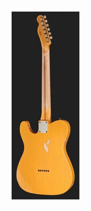 Fender 52 Tele BTB Relic, manico e tastiera visti di lato
