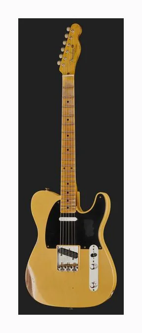 Fender 53 TELE Relic AN Blonde, capotasto e prime posizioni della tastiera