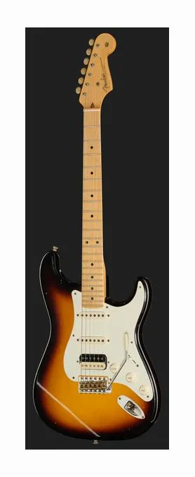 Fender 55 Strat MN 2TSb JRN, paletta con meccaniche e logo
