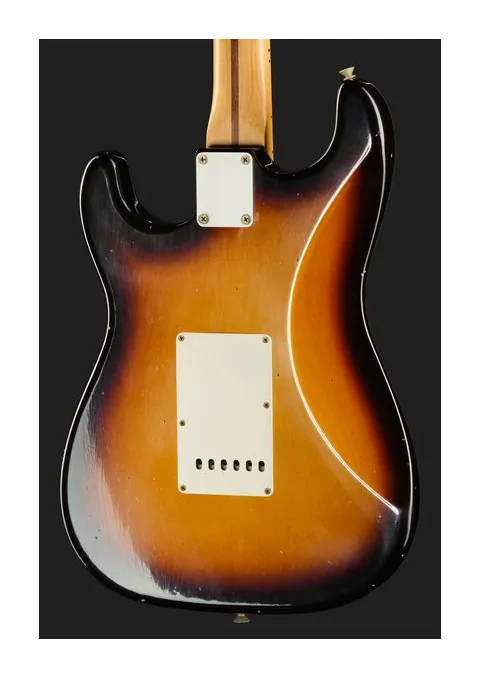 Fender 55 Strat MN 2TSb JRN, curve del body viste dall'alto