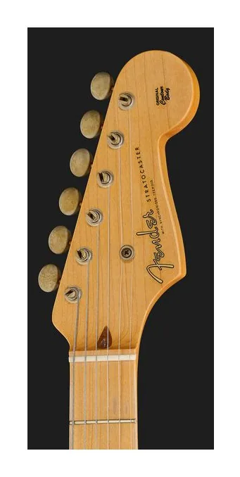 Fender 55 Strat MN 2TSb JRN, paletta con meccaniche e logo