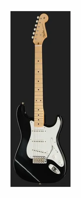 Fender 55 Strat MN Black ClosetClassi, curve del body viste dall'alto