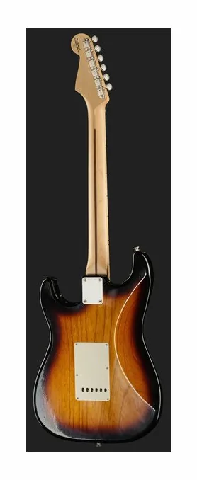 Fender 55 Strat MN Sunburst CC, curve del body viste dall'alto