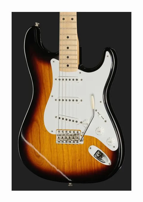 Fender 55 Strat MN Sunburst CC, capotasto e prime posizioni della tastiera