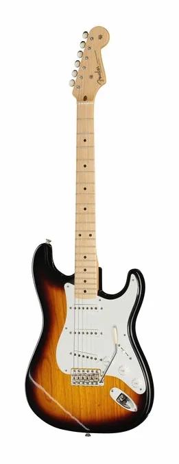 Fender 55 Strat MN Sunburst CC visto di fronte