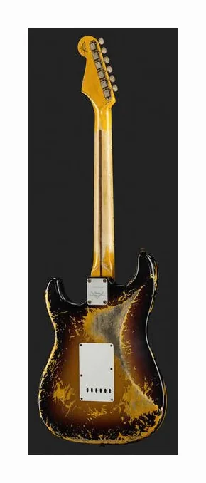 Fender 56 Strat 2CS Super Heavy Relic, corpo e verniciatura in primo piano