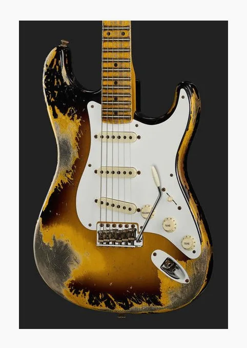 Fender 56 Strat 2CS Super Heavy Relic, pickup e manopole dei controlli