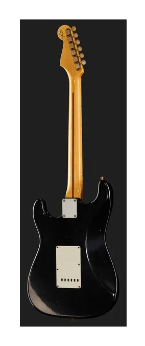 Fender 56 Strat BLK Journeyman Relic, paletta con meccaniche e logo