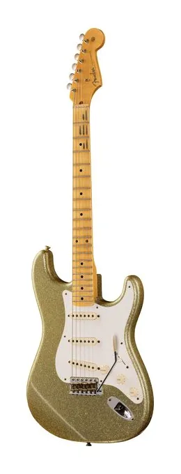 Fender 56 Strat Journeyman Relic GLS fotografato frontalmente