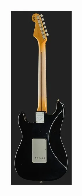Fender 56 Strat Relic Aged Black LTD, vista posteriore del corpo