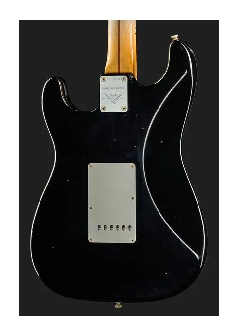 Fender 56 Strat Relic Aged Black LTD, manico e tastiera visti di lato