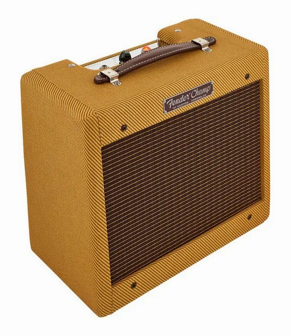 Fender 57 Custom Champ, vista dall'alto della testata