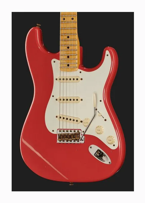 Fender 57 Strat FRD Journeyman Relic, paletta con meccaniche e logo