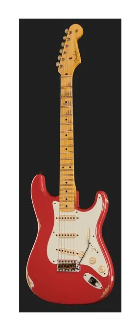 Fender 57 Strat FRD Relic, curve del body viste dall'alto