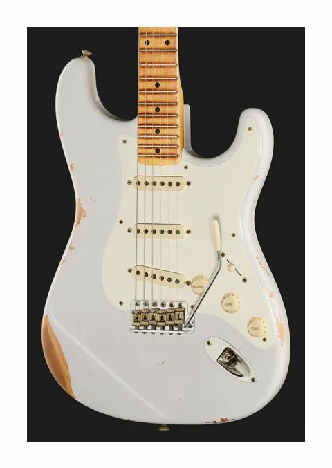 Fender 57 Strat WBL Relic, pickup e manopole dei controlli