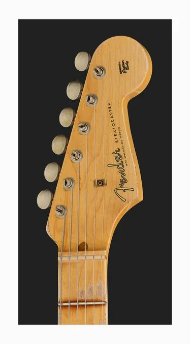 Fender 57 Strat WBL Relic, corpo e verniciatura in primo piano