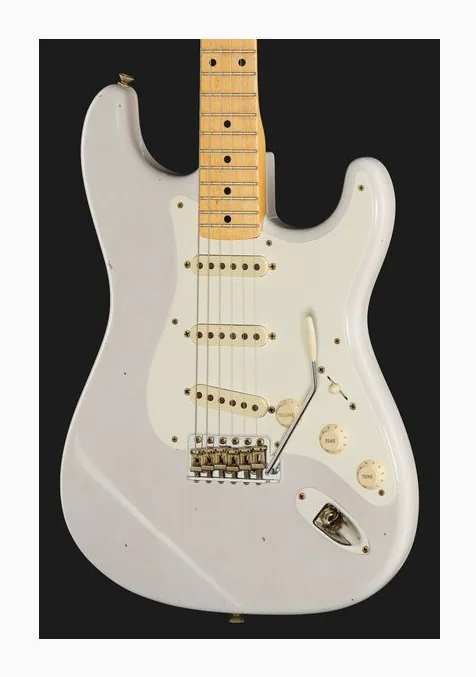 Fender 57 Strat WBL JM Relic, curve del body viste dall'alto