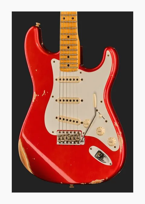 Fender 58 Strat FACAR Relic, paletta con meccaniche e logo