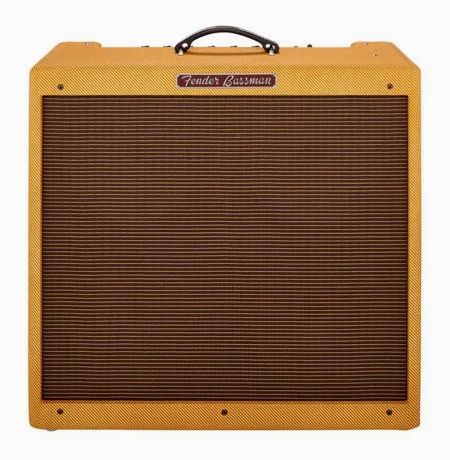 Fender 59 Bassman LTD, logo e finiture del pannello frontale