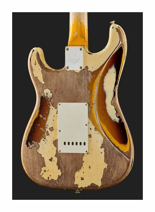Fender 59 Strat AVWoC3CS Super Relic, curve del body viste dall'alto