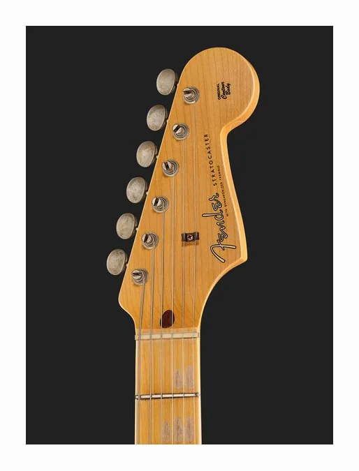 Fender 59 Strat Black JM Relic, corpo e verniciatura in primo piano