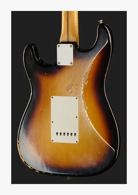 Fender 59 Strat 2TSB Relic, curve del body viste dall'alto