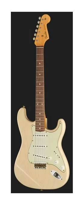 Fender 59 Strat RW Vintage Blonde JRN, capotasto e prime posizioni della tastiera