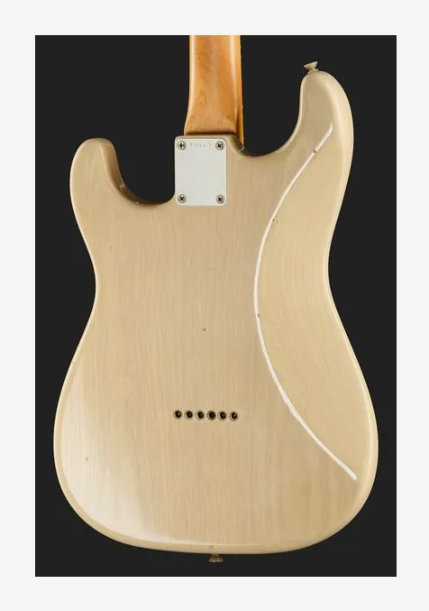 Fender 59 Strat RW Vintage Blonde JRN, profilo laterale del corpo