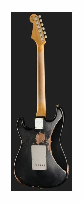 Fender 60 Strat ABLK Heavy Relic, profilo laterale del corpo