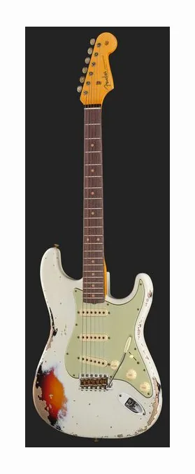 Fender 60 Strat AOW/3TSB Heavy Relic, pickup e manopole dei controlli