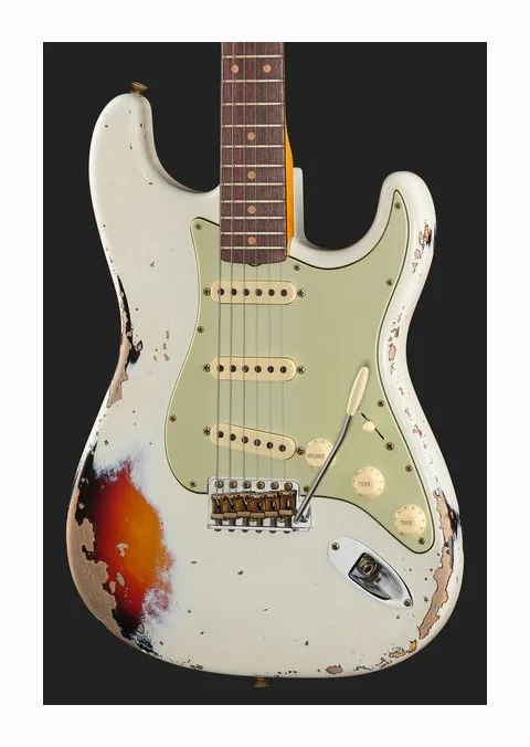 Fender 60 Strat AOW/3TSB Heavy Relic, capotasto e prime posizioni della tastiera