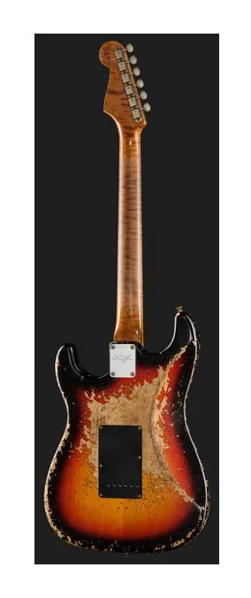 Fender 60 Strat C3TSB SH Relic, profilo laterale del corpo
