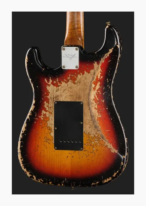 Fender 60 Strat C3TSB SH Relic, profilo laterale del corpo