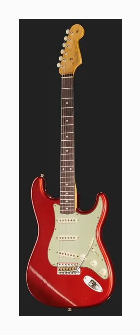 Fender 60 Strat CAR Journeyman Relic, paletta con meccaniche e logo