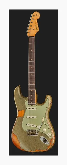 Fender 60 Strat GSoBB SuperRelic MBDB, pickup e manopole dei controlli
